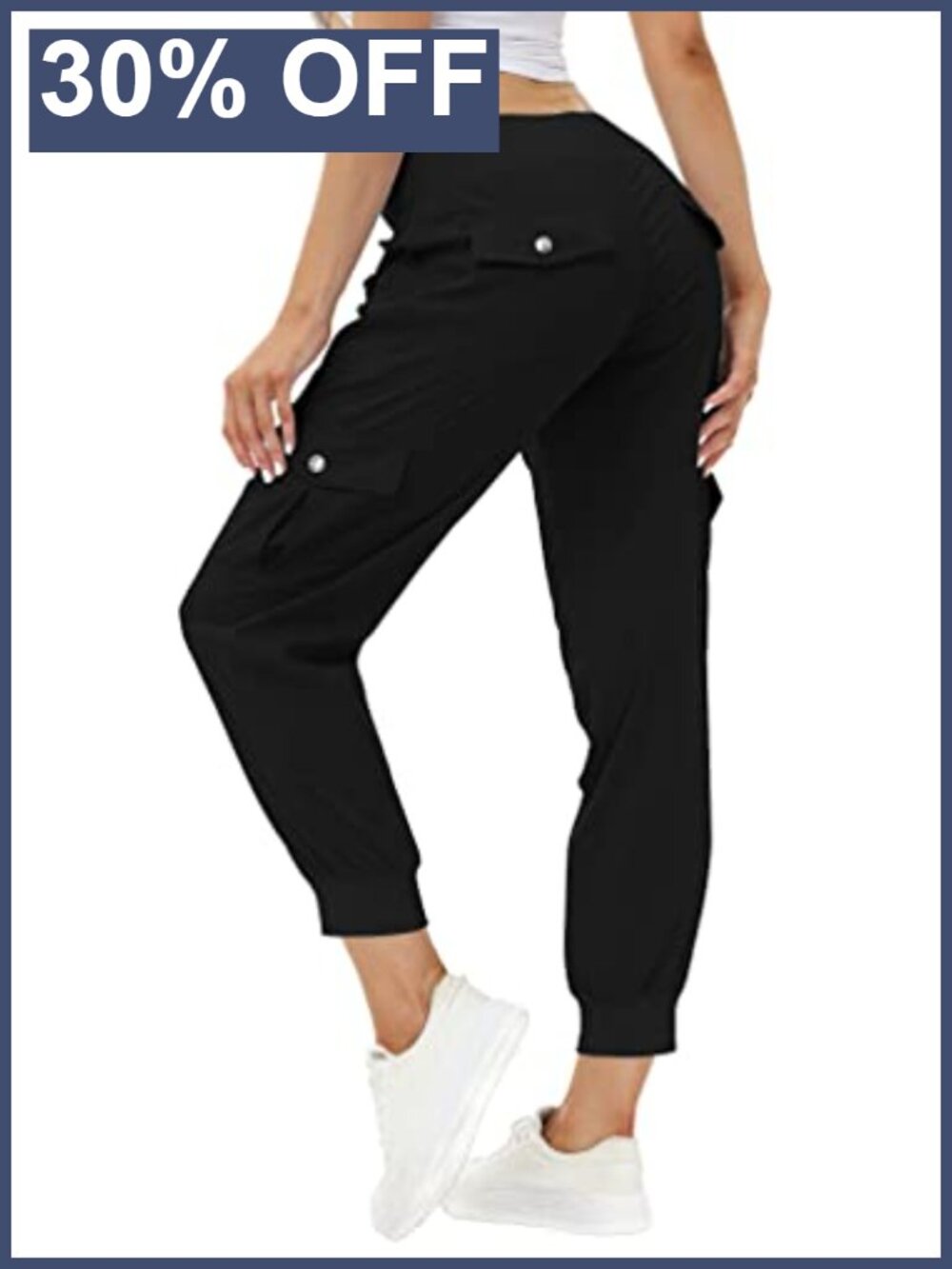 Women's Lightweight Hiking Cargo Pants Quick Dry Tapered Joggers